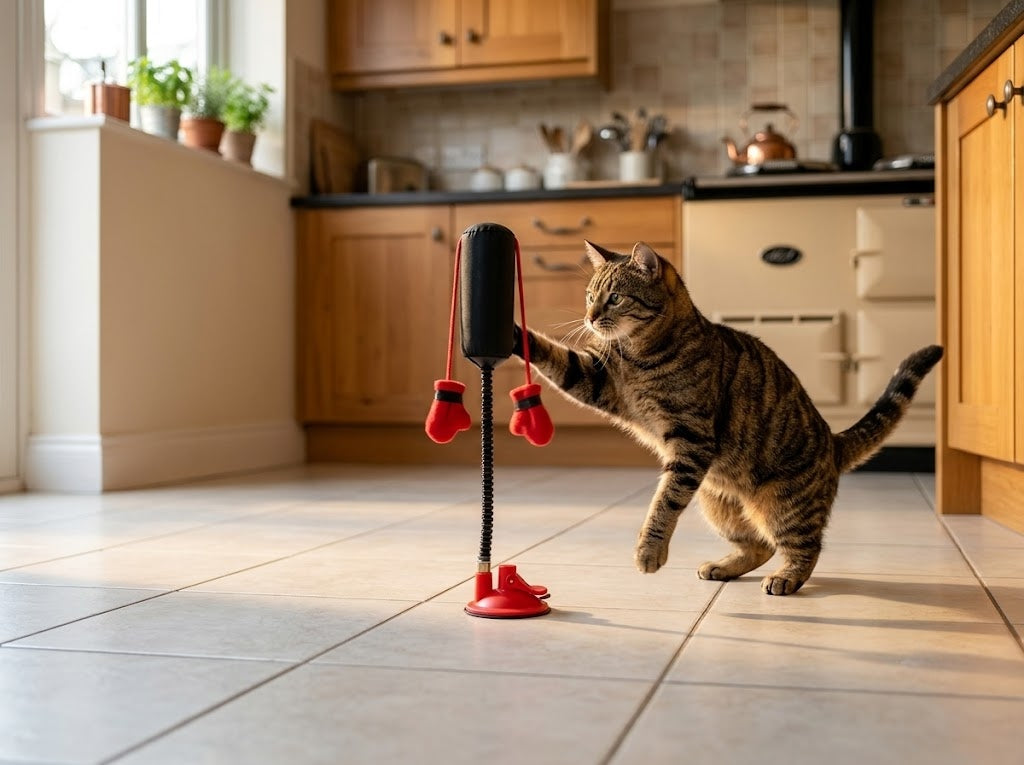 On the kitchen floor